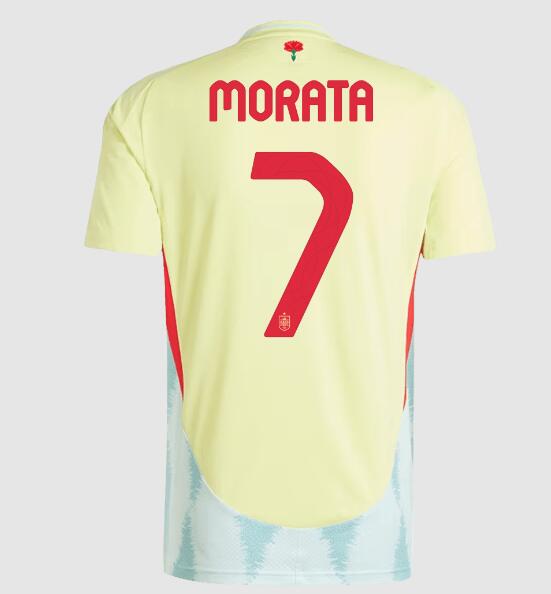 (image for) MORATA #7 Spain Away Jersey Euro 2024